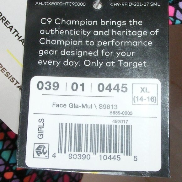 new C9 CHAMPION Activewear Top, XL, V-neck SS, Geometric, Short sleeves - Picture 11 of 11